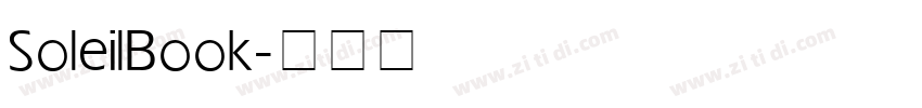 Soleil Book字体转换
